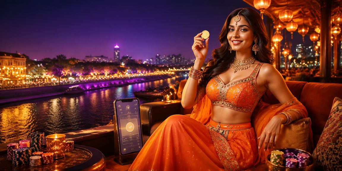 Night market in Ahmedabad with mobile payment used by VIP player