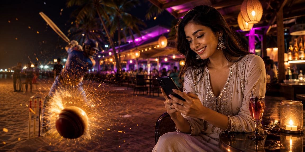 Goa cricket betting environment with traditional attire