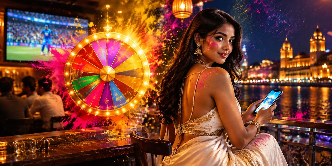 Indian cricket sports betting scene in evening
