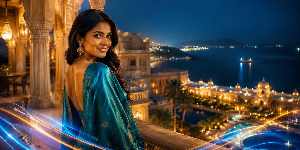 Indian woman placing sports bets on mobile phone